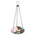 Evergreen Hanging Glass Birdbath Hummingbird Flutter- 10 x 22 x 10 Inches Fade and Weather Resistant Outdoor Decor for Homes Yards and Gardens