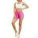 Women 2 in 1 Flowy Running Shorts Casual Summer Athletic Workout High Waiste Gym Yoga Tennis Skirts