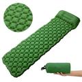 Ultralight Sleeping Pad with Built-in Pillow Inflatable Camping Mattress for Backpacking Traveling and Hiking Compact and Portable Camp Mat