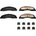 Front Brake Pad Set - Compatible with 2008 - 2019 2021 - 2022 Ford E-350 Super Duty 2009 2010 2011 2012 2013 2014 2015 2016 2017 2018