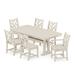 POLYWOOD Chippendale 7-Piece Nautical Trestle Dining Set in Sand