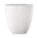 Urban Trends Collection 15271 Ceramic Oval Pot with Tapered Bottom Design Matte White