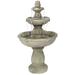 Sunnydaze Birds Delight Outdoor Water Fountain with Pump - 35 H