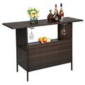 EasingRoom PE Wicker Bar Counter Table