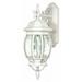 Satco Central Park White Transitional Outdoor w/ 3 Light 60W