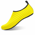 AVEKI Water Sports Shoes Barefoot Quick-Dry Aqua Yoga Socks Slip-on for Men Women Yellow Size: 44-45