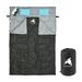 AYAOQIANG Double Sleeping Bag for Adult Waterproof Sleeping Bag with 2 Pillows and 2 Eye Masks Size XL