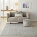 Nourison Solace Geometric Grey/Beige 5 3 x 7 3 Area Rug (5x7)