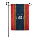 America Forever Mississippi State Flag 12.5 x 18 Inch Double Sided Outdoor Yard Decorative USA Vintage Wood State of Mississippi Garden Flag Made in the USA