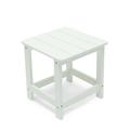 All Weather Indoor-Outdoor Side Table White