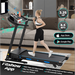 [US IN STOCK]Folding Treadmills 15% Automatic Incline Max 3.25 HP Running and Walking Jogging Exercise with 12 Preset Programs Tracking Pulse Calories Exercise Treadmill