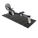 Stamina Cardio Foldable Air Rower Rowing Machine Black/White + Equipment Mat