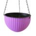 Household Hanging Flowerpot Woven Planter Flower Basket with Removable Chain for Garden Coffee Shop Home 11 Colors