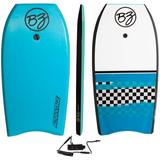 BZ Bodyboards Boogie Board Advantage EPS Core HDPE Slick Crescent Tail Graphic Slick Includes Leash 36 Inch Blue