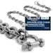 Five Oceans 5/16-Inch x 5-Foot Boat Anchor Lead Chain with Stainless Steel Shackles High Test G4 Calibrated Stainless Steel Chain- FO4493-S5