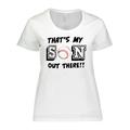 Inktastic That s My Son out There with Baseball Women s Plus Size T-Shirt