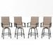 Sophia & William 4PCS Outdoor Metal Swivel Bar Stools Patio Height Chairs with Pad