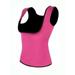 Hot Sweat Neoprene Waist Trainer Slimming Sauna Vest Control Body Shaper For Weight Loss Open Bust Hot Pink