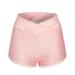 iOPQO Shorts For Women Yoga Pants Yoga Leggings Shorts Compression Bike Workout Shorts Pants Slip Women Pants Workout Shorts Womens Pink L