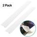 JANDEL 2PCS Kitchen Silicone Stove Counter Gap Cover Heat Resistant Wide & Long Gap Filler Seals Spills Between Counter White