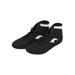 Zodanni Boys Anti Slip Round Toe Boxing Shoes Kids Gym Comfort Ankle Strap Combat Sneaker Fighting Sneakers Black-1 7.5