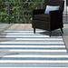 nuLOOM Heidi Multi Striped Indoor/Outdoor Area Rug 11 x 15 Blue