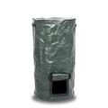 DESTYER Garden Yard Greenhouse Compost Waste Collection Bag Ferment Grass Container Collector Leaf Sack Storage Bin with Viewing Window 15 Gallon