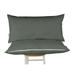 Vargottam Indoor/Outdoor Polyester Fabric Lumbar Pillow With Insert All-Weather Waterproof Decorative Throw Pillow for Patio Furniture-Set of 2 - Dark Gray