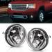 G-Plus Front Bumper Driving Fog Lights+H8 Blubs Fit for GMC Sierra 1500 2500HD 3500HD 2007-2013 Fog Lamps