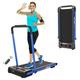 2 in 1 Under Desk Treadmill - 2.5 HP Electric Folding Treadmill for Home Installation-Free Foldable Treadmill Compact Electric Running Machine Remote Control & LED Display Walking Running Jogging