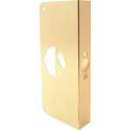 1-3/4 in. x 9 in. Thick Solid Brass Lock and Door Reinforcer 2-1/8 in. Single Bore 2-3/8 in. Backset