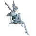 15x6cm Fairy Statue Yard Pond Figurine Home Patio Angel Sculpture Ornament Gray