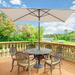 CHYVARY 10 x 6.5ft Patio Umbrella Outdoor Table Umbrella for Deck Poolside and Garden Sand
