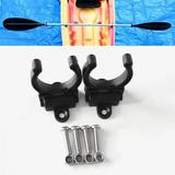 2 Pieces Black Nylon Vertical Paddle Holder Clip Keeper For Marine Kayak Canoe Fishing Boat Inflatable Dinghy Accessories