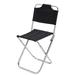 YUEHAO Gardening Tools Camping Chairs Portable Folding Camping Fishing Outdoor Bbq Beach Seat Folding Chair Black