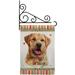 Golden Labrador Retriever Happiness Garden Flag Set Dog 13 X18.5 Double-Sided Yard Banner