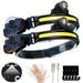YouLoveIt 2-pack LED 1000 lumens Headlamp Rechargeable Headlight Flashlight with 6 Modes LED COB Headlamp Head Light for Outdoors Running Camping Hiking