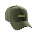 Daxton USA States Classic Structured Golf Dad Hat Cap Olive Hat Chicago