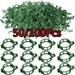 Elbourn 100 PCS Plant Clips Garden Clips for Tomato Cage Plant Support Clips for Bamboo Stakes Climbing Plants Vines