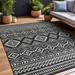 Beverly Rug Large Outdoor Rugs 8 x 10 Patio Porch Garden Black and White