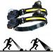 2-Pack Rechargeable Head Lamp Flashlight with 6 Modes Lightweight Waterproof Head Light for Outdoor Running Camping