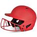 Champro Sports HX Rise Fastpitch Batting Helmet with Facemask Medium Scarlet