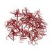 100Pcs/pack Sea Fishing Treble Hooks Barbed Jig Crank Hooks Assorted 2/4/6/8/10# - Red 6#