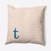 Simply Daisy 20 x 20 Modern Monogram Indoor/Outdoor Polyester Throw Pillow Autumn Blue