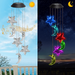 Powiller Solar Star & Moon Wind Chimes Outdoor Solar Wind Chimes Color Changing LED Mobile Wind Chimes Waterproof Wind Bell Lights Gifts for Mom for Home Party Yard Garden Decoration
