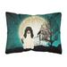 Carolines Treasures BB2234PW1216 Halloween Scary Swiss Hound Canvas Fabric Decorative Pillow 12H x16W multicolor