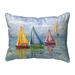 Betsy Drake HJ1354 16 x 20 in. Sailboat Colors Indoor & Outdoor Pillow - Large
