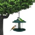 Hanging Bird Feeder Tray Large Capacity Bird Feeder Panoramic Bird Feeder Outdoor Bird Feeders Gazebo Bird Feeder Squirrel Proof Birds Feeder asily Clean Fill Bird Feeder for Garden Yard Birdhouse