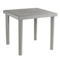 Inval Infinity Outdoor Resin Dining Table in Taupe