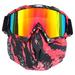 Dengmore Adult Ski Goggles With Detachable Ski Mask To Block The Sun Windscreen Goggles